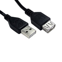 TARGET USB 2.0 Extension Cable 3m - Type-A Male to Female Black TARGET USB 2.0 Extension Cable 3m - Type-A Male to Female Black